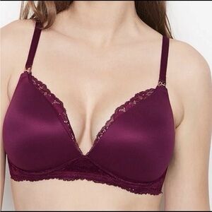Victoria's Secret Burgundy Lace Bra
